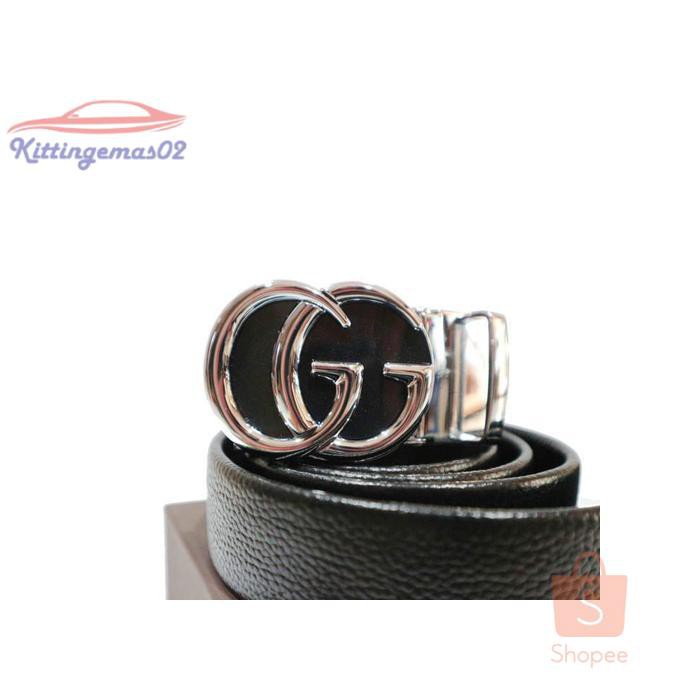 IKAT PINGGANG PRIA GESPER SABUK KTG2I1263 SGUIP KULIT TALI KULIT IMPORT GUCCI