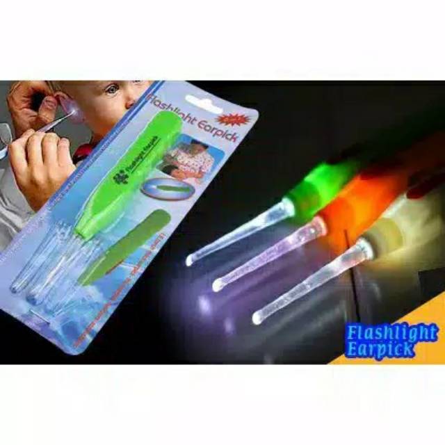 KOREK KUPING LED ALAT PEMBERSIH KOTORAN TELINGA MUDAH EARPICK LAMP FLASHLIGHT |3017