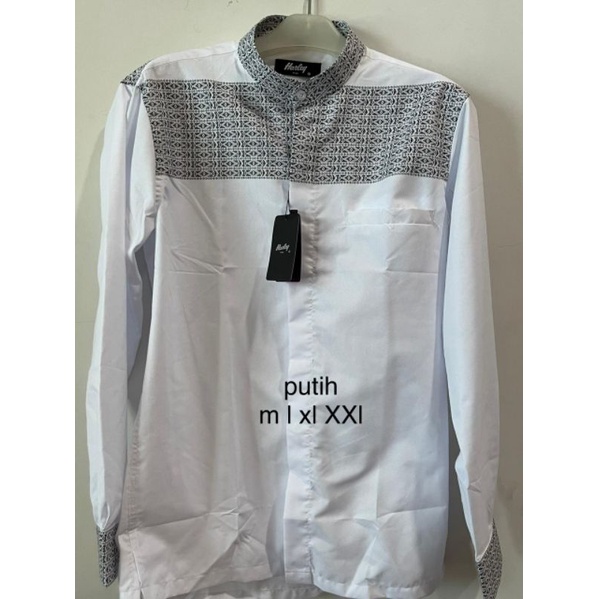 COD Kemko harley orii- kemko Harley warna putih-kemko Harley lengan panjang - kemeja cowok