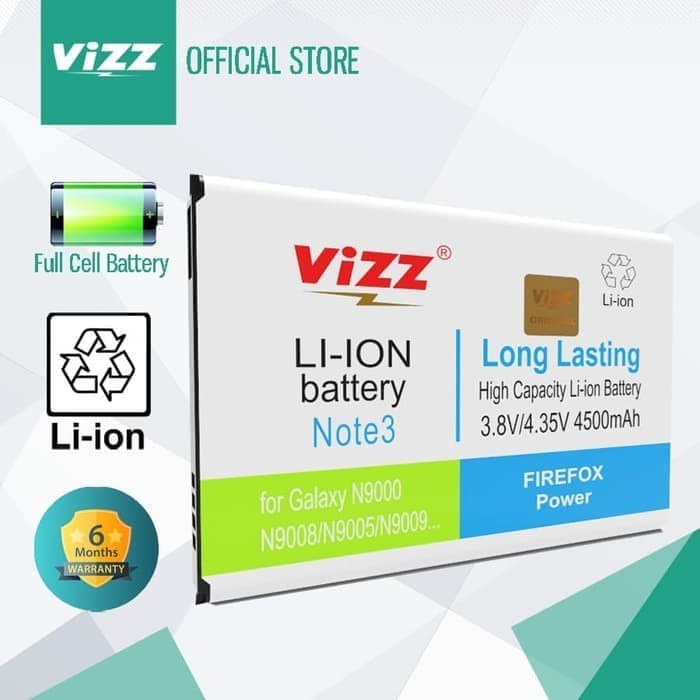 DISKON BATERAI SAMSUNG NOTE 3 N9000 GALAXY NOTE 3 ORIGINAL DOUBLE POWER VIZZ