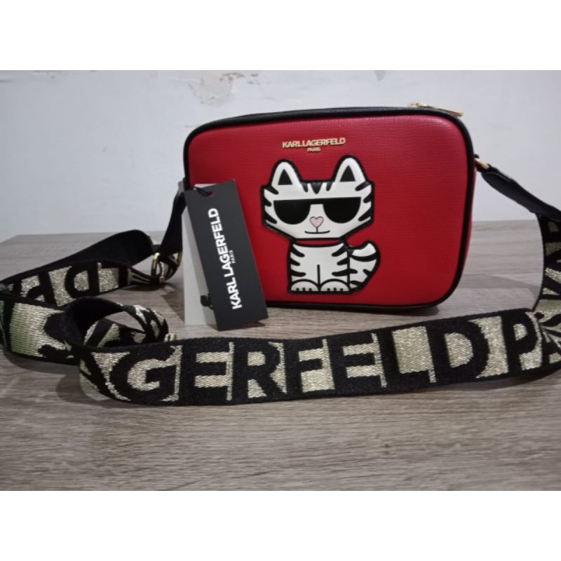 tas camera bag Karl lagerfeld autentic