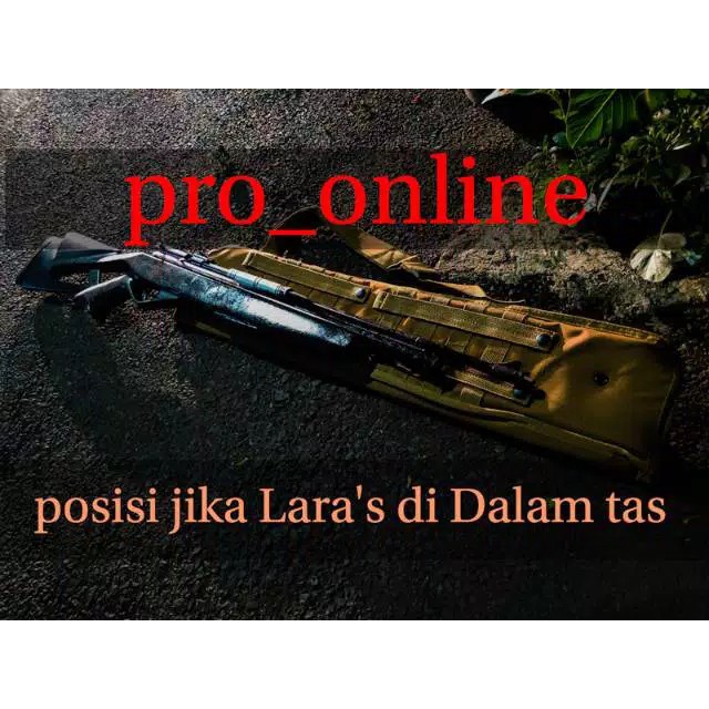 Tas senapan Lara's panjang model slempang