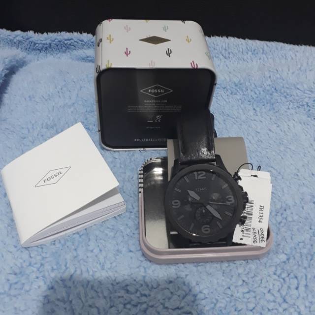 Jam Tangan Fossil Jr1354 SECOND  Black Sporty Limited Edition