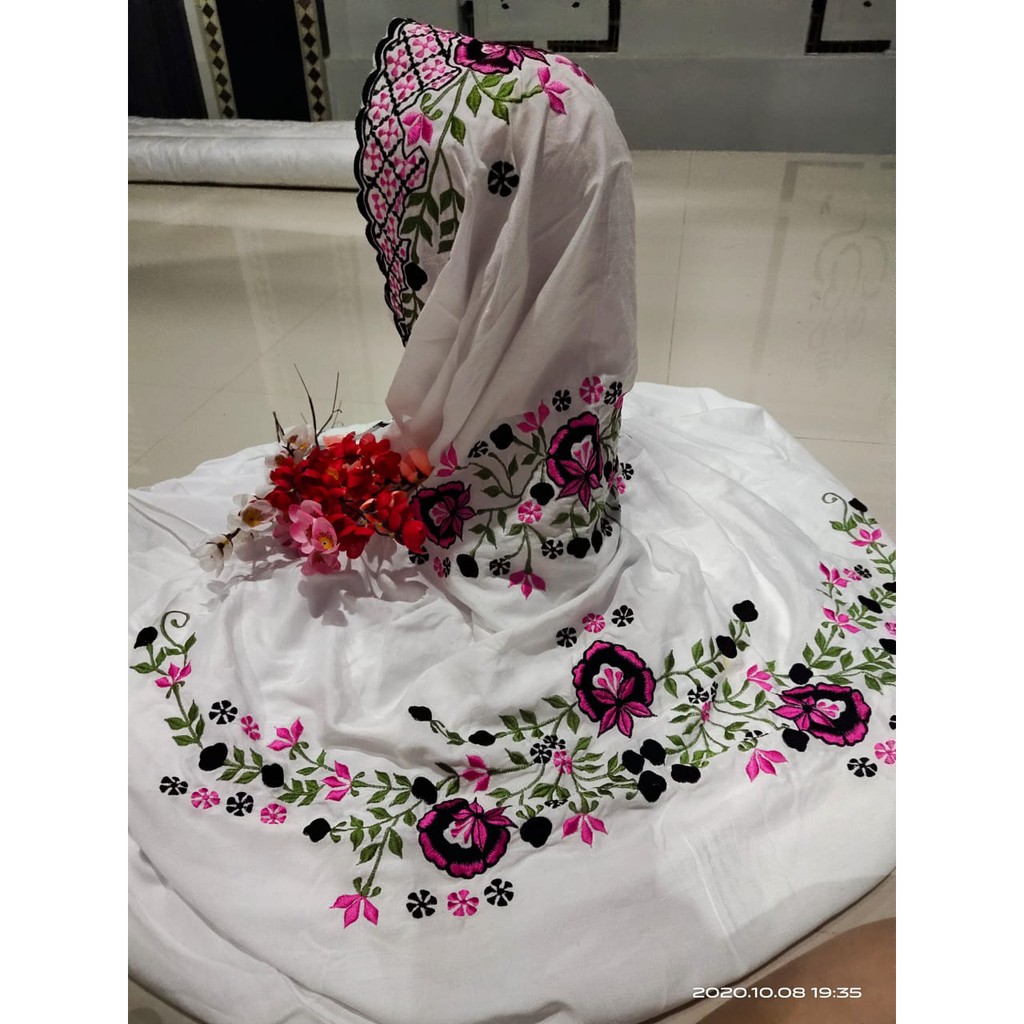 MUKENA BORDIR BAHAN RAYON