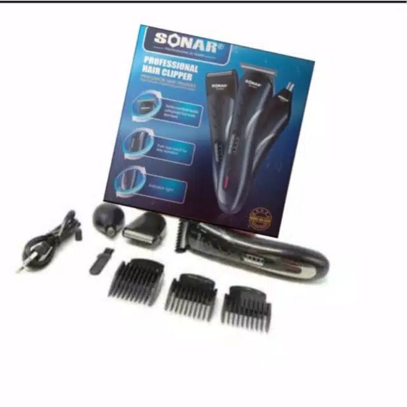 Sonar SN-5802 Alat Cukur 3 in 1 Charger / Alat Cukur Rambut Kumis Jenggot