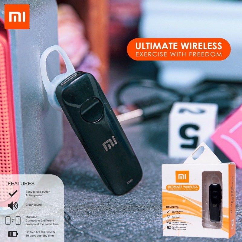 Headset Handsfree Bluetooth Xiaomi Redmi Earphone Mi Bluetooth