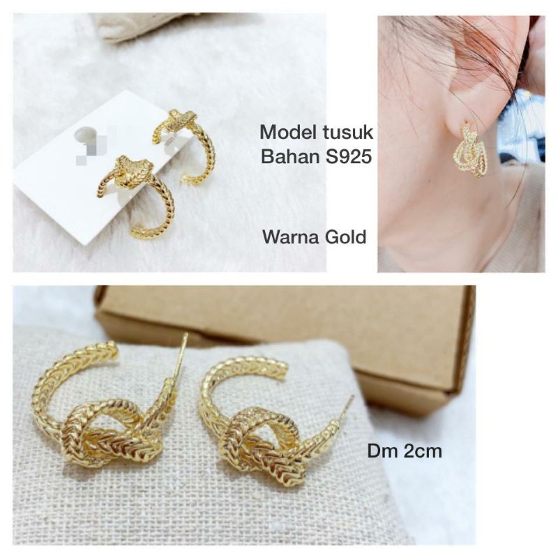 Anting Silver925 Premium Anti Karat anti alergi import 01