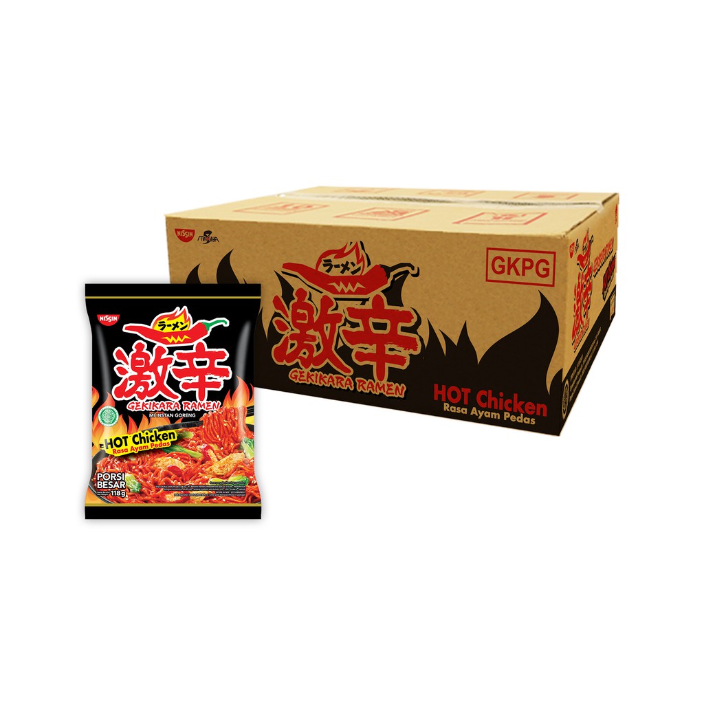 

Nissin Gekikara Regular Hot Chicken 109gr - 1 Karton (30 pcs)