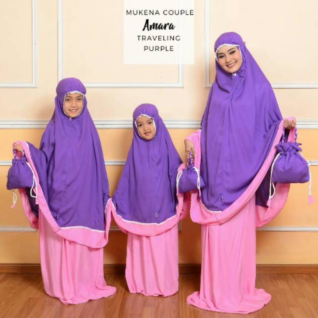 PROMO SALE  MUKENA RAYON AMARA (MUKENA RAYON IBU DAN ANAK TK, SD)