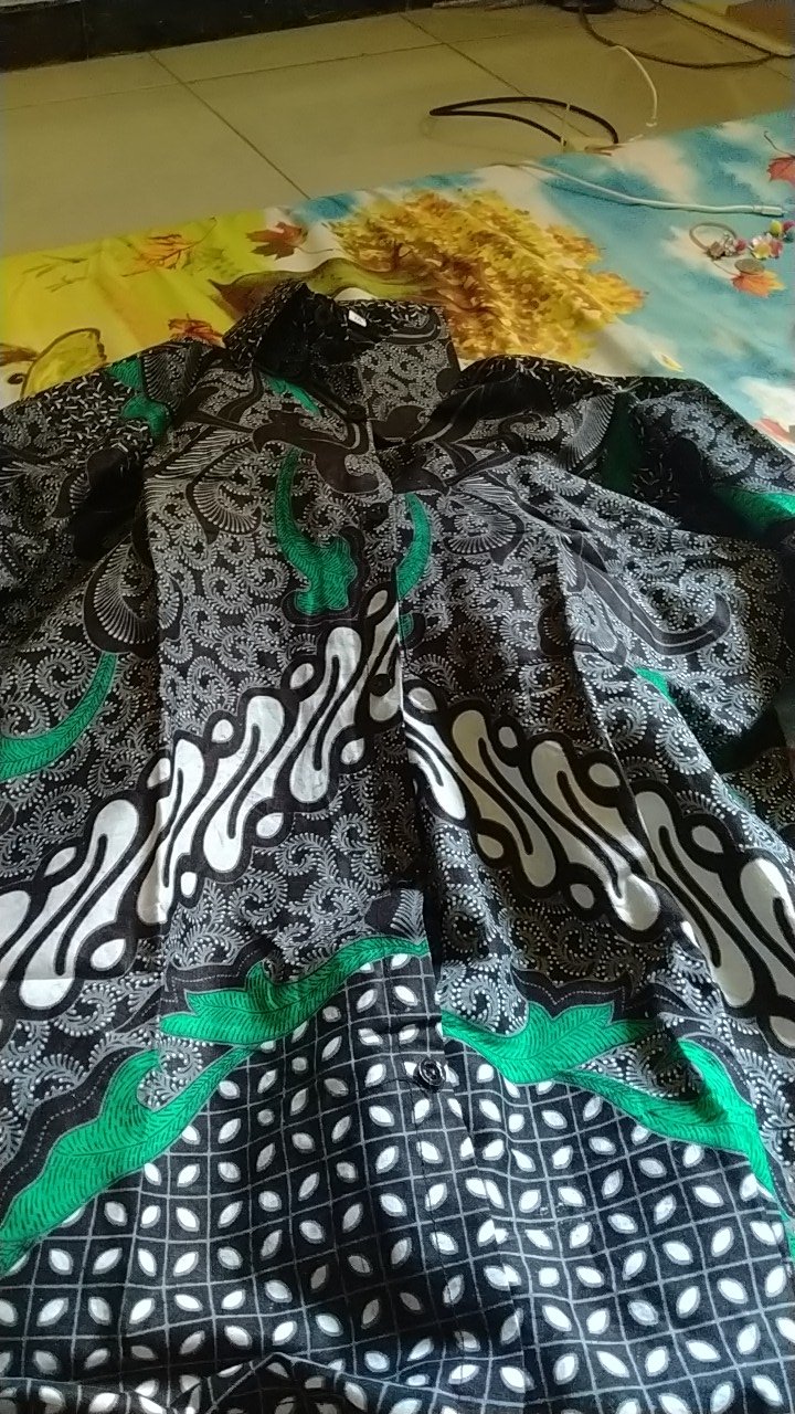 Kemeja Batik Pria Lengan Panjang  Size M L Xl Xxl Bswart Batik  Hrb026