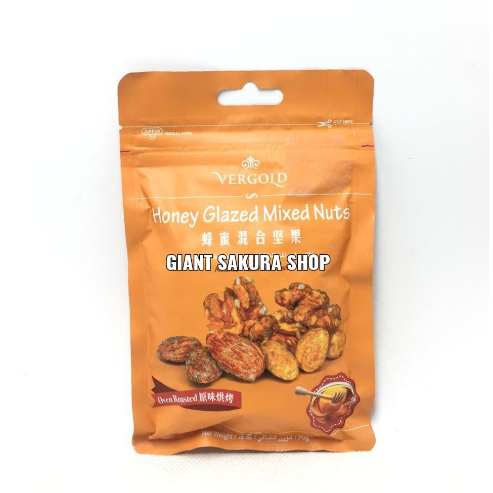 

Vergold Honey Glazed Mixed Nuts / snack impor / camilan / almond