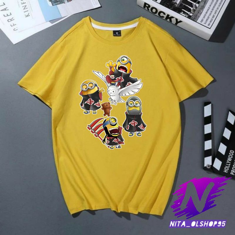 minions  baju atasan anak kaos anak minions karakter akatsuki kaos kartun anak lucu