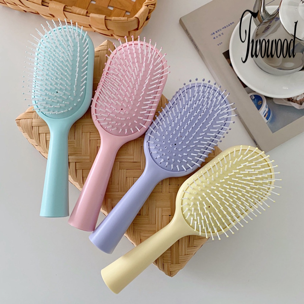 Sisir Air Cushion Warna Macaron Tahan Lama Untuk Tata Rambut