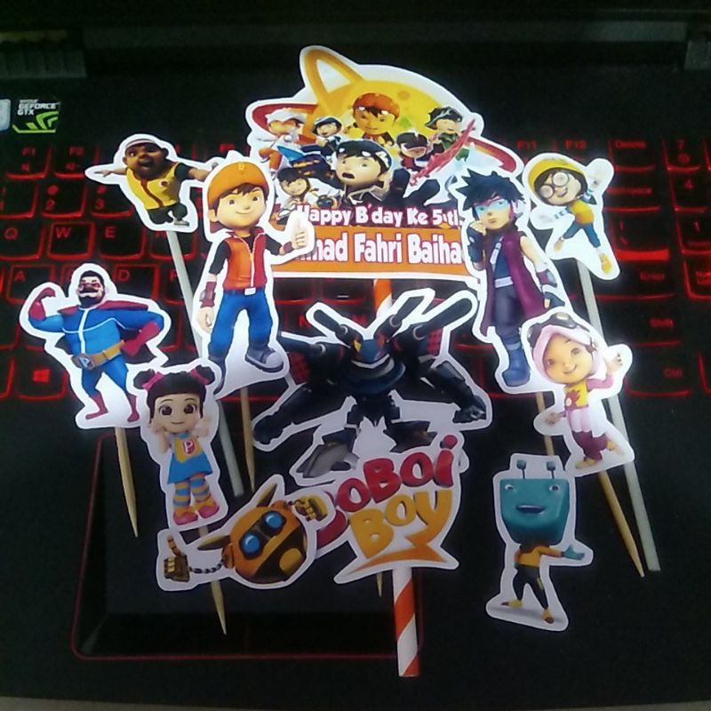 Jual cake topper kue boboiboy galaxy boboboy boboboi | Shopee Indonesia