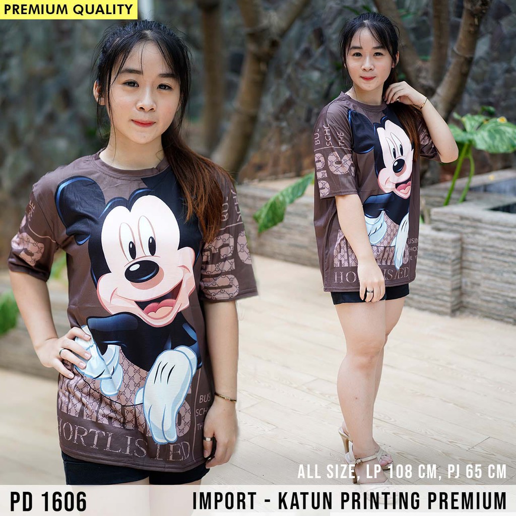 SN Kaos wanita disney.atasan wanita mickey.PD 1606 Kaos Disney  IMPORT
