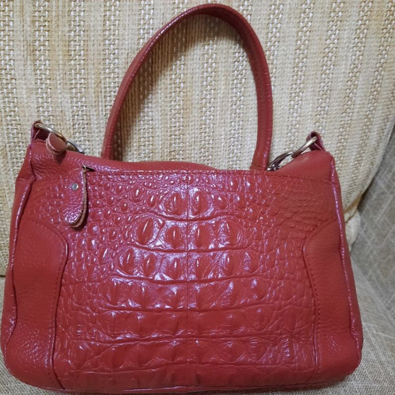 Tas Kulit merah Used