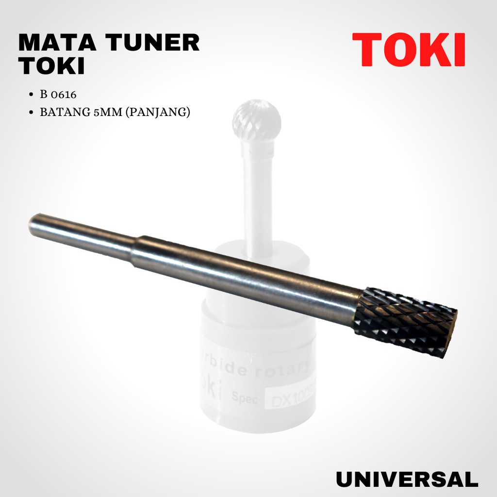 Mata Cuner Toki B0616 batang 5mm panjang