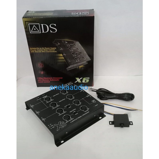 Crossover aktif ADS X6 Crossover mobil 3 way