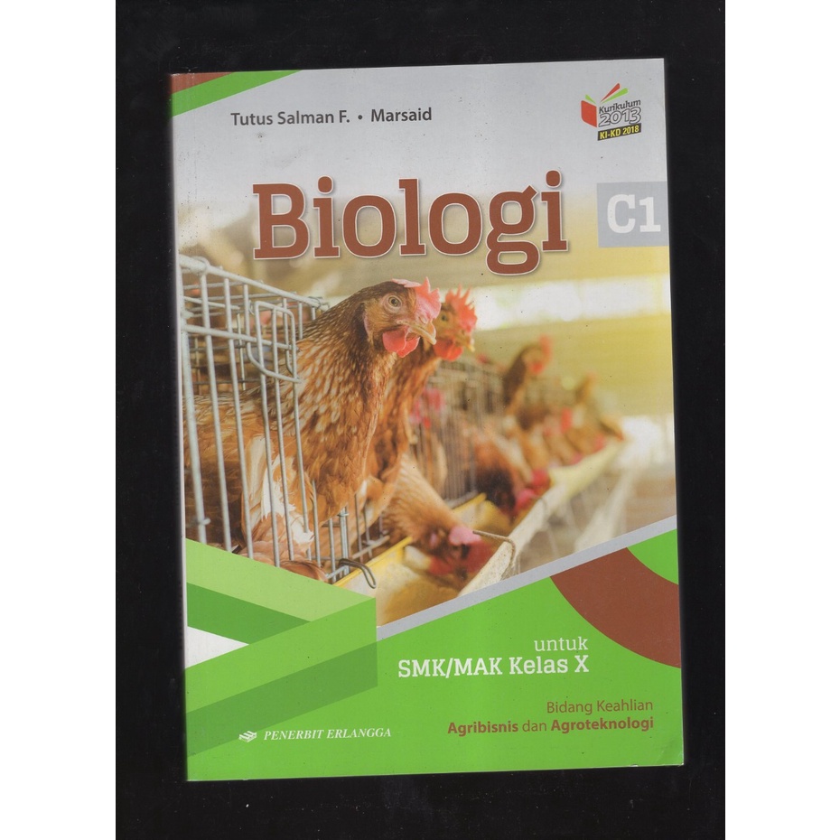 

BUKU BIOLOGI C1 SMK/MAK KLS X ERLANGGA