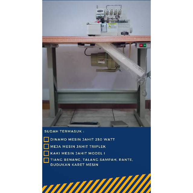 TYPICAL GN794 - Mesin Jahit Obras Tepi Benang 4 Original