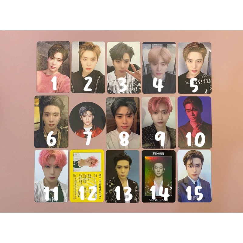 [ photocard / pc ] JAEHYUN ALBUM OFFICIAL empathy reality dream neozone n c t ver kihno suhum regula