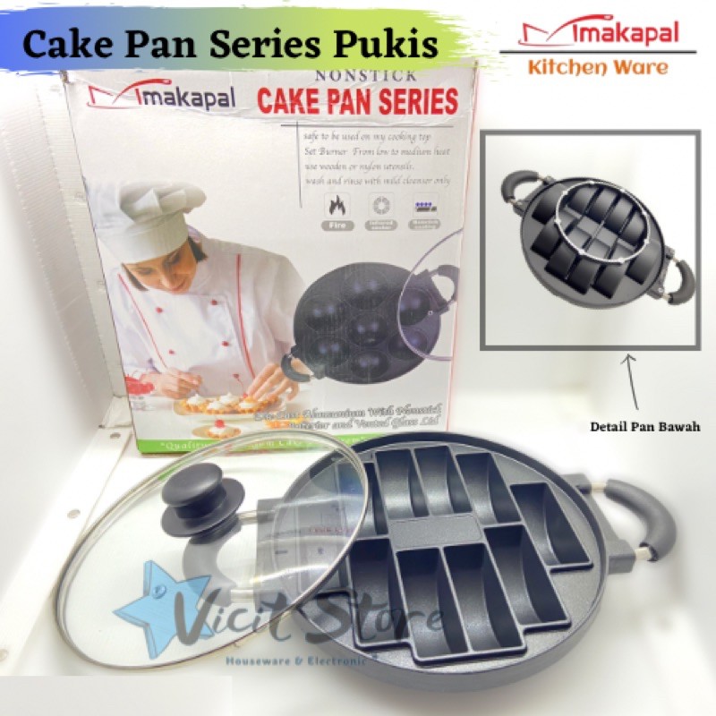 Cake Pan Cetakan Kue Pukis Pancong Rangi 10 Lubang Anti Lengket