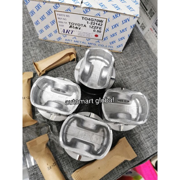 Piston Corolla altis 1zz-fe art japan set 4pc