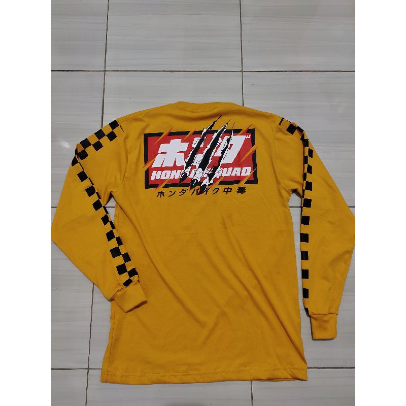 kaos Honda squad kuning panjang