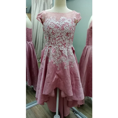 [GRATIS ONGKIR] GAUN DUSTY PINK 01 / GAUN PESTA PRELOVED / GAUN PESTA BEKAS