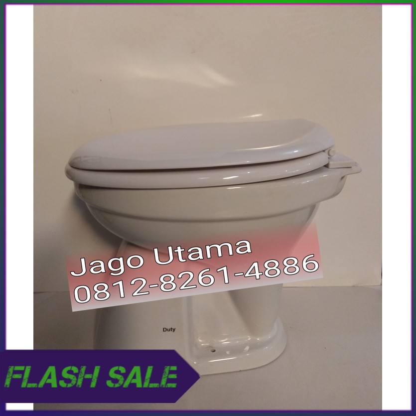 CLOSET   KLOSET DUDUK SIRAM DUTY PUTIH  G0 SEND