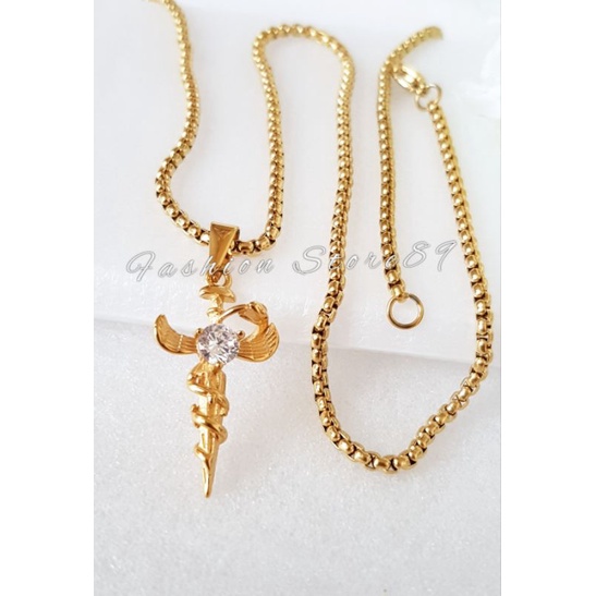 Kalung Salib Impor Fashion Kalung salib metal kalung salib Kalung rohani fashion Pria dan wanita