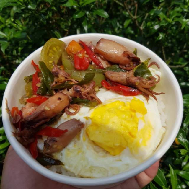 

Ricebowl cumi asin cabe cabean