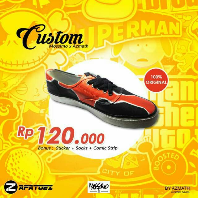 Spatu Custom Pria Mossimo Supply co