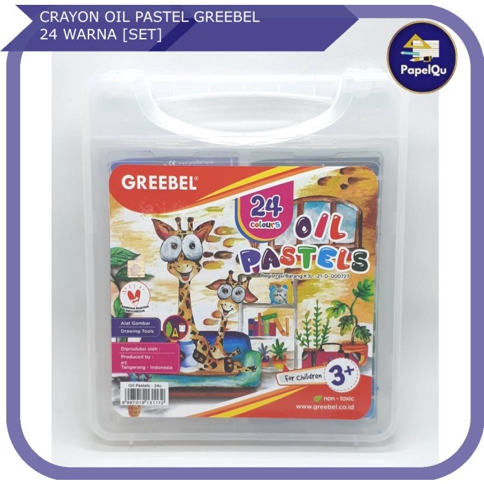 

Crayon Oil Pastel Greebel MURAH ORI 24 Warna [SET]
