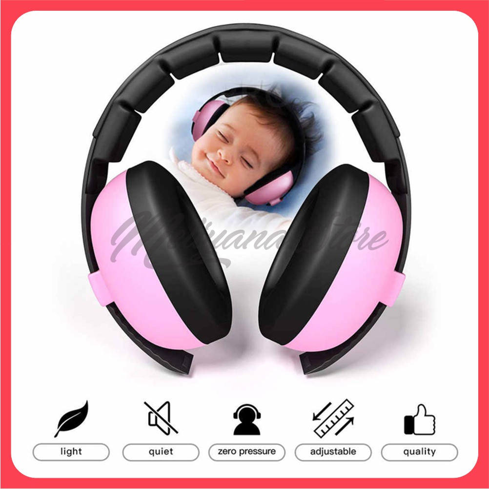 Penutup Telinga Bayi Peredam Kebisingan Earmuffs Children Baby Protection Ear Muff Noise Reduction