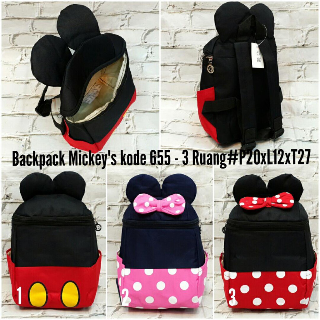 Kids Bag / Tas Ransel Anak Motif Cantik Lucu - Tas Paud, Play Group, TK Kode 655 Import