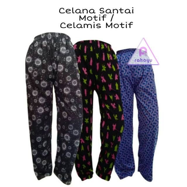  Celana  Santai  Motif Celamis Motif Celana  Rumahan 