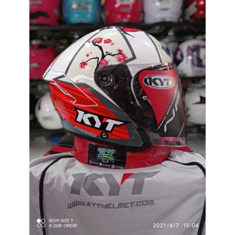 KYT HELM NFJ MOTIF XAVI SAKURA KYT NFJ SAKURA ORIGINAL TERMURAH