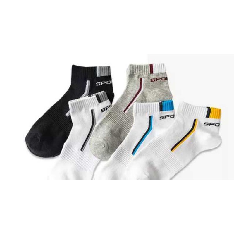 (RANDOM)3 PASANG KAOS KAKI (NEW SPORT)KAOS KAKI PENDEK SEMATAKAKI MOTIF SIMPLE/KAOS KAKI OLAHRAGA/KAOS KAKI DEWASA-REMAJA UNISEX