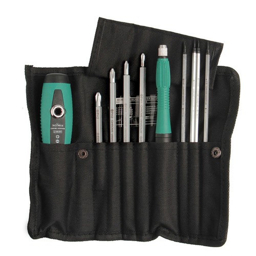 Obeng Set Reparasi 10 in 1 - Green