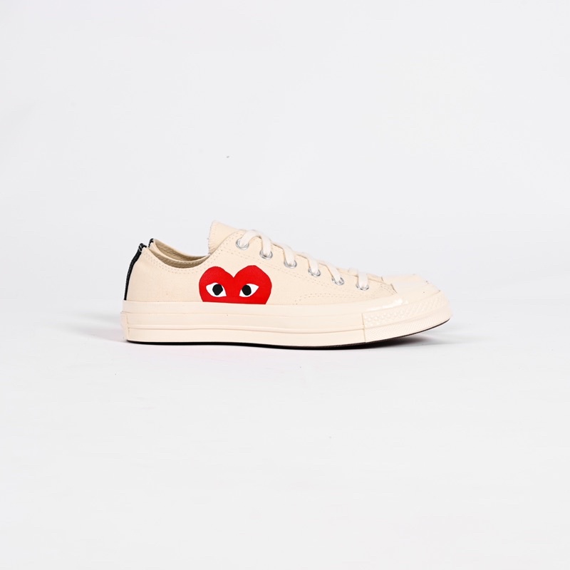 Converse X Cdg One Heart White Low