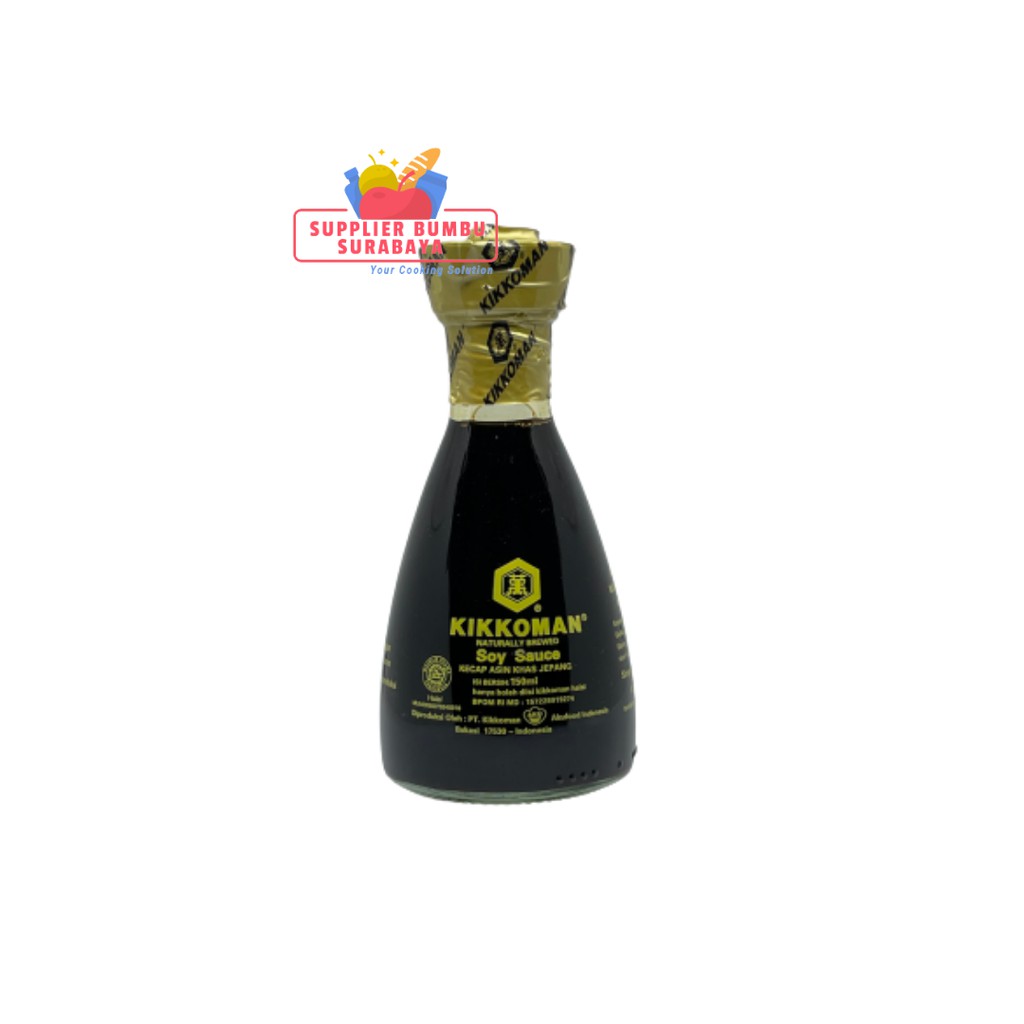 Kikkoman - Kecap Asin / Shoyu Soy Sauce Jepang Halal 150ml