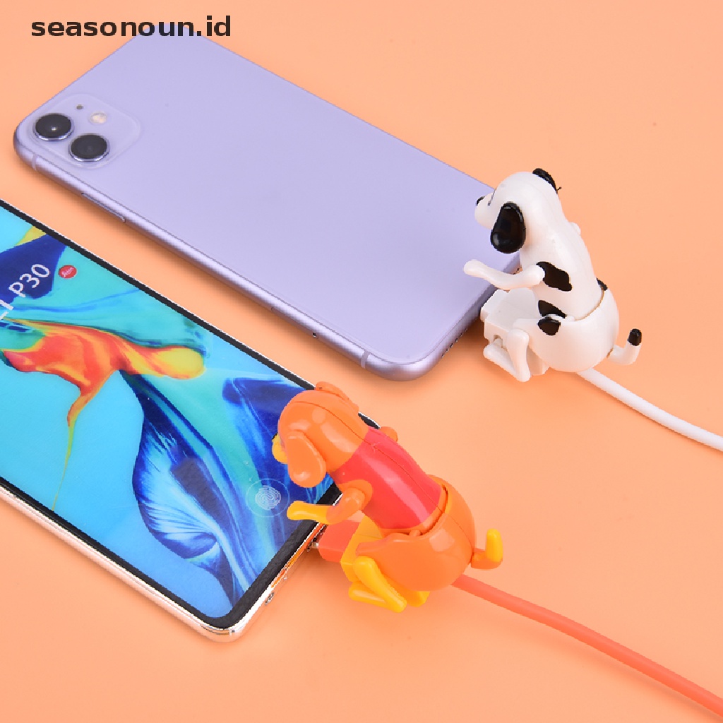 【seasonoun】 Funny Dog Fast Charger Cable Charging Line Cute Fast Charging Power Date Cable .