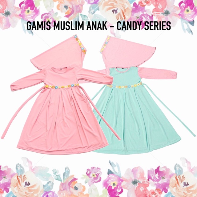 GAMIS MUSLIM BAYI ANAK PEREMPUAN SYARI - Baju Syar’i Lebaran Sholat Ngaji Pengajian