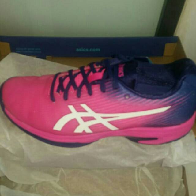 Sepatu tenis Asics Gel Solution Speed FF W Pink Purple Original