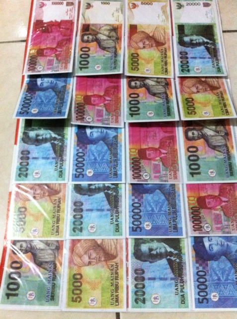 Uang mainan/mainan edukatif/ duit-duitan/ Uang imitasi