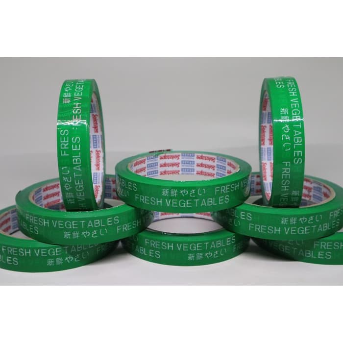 Isolasi - Isolasi Sayur - Lakban Sayur Fresh Vegetable SOLATAPE