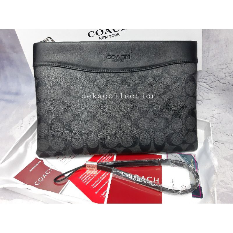 CLUCTH COACH KULIT PRIA WANITA HANDBAG TAS TANGAN COACH