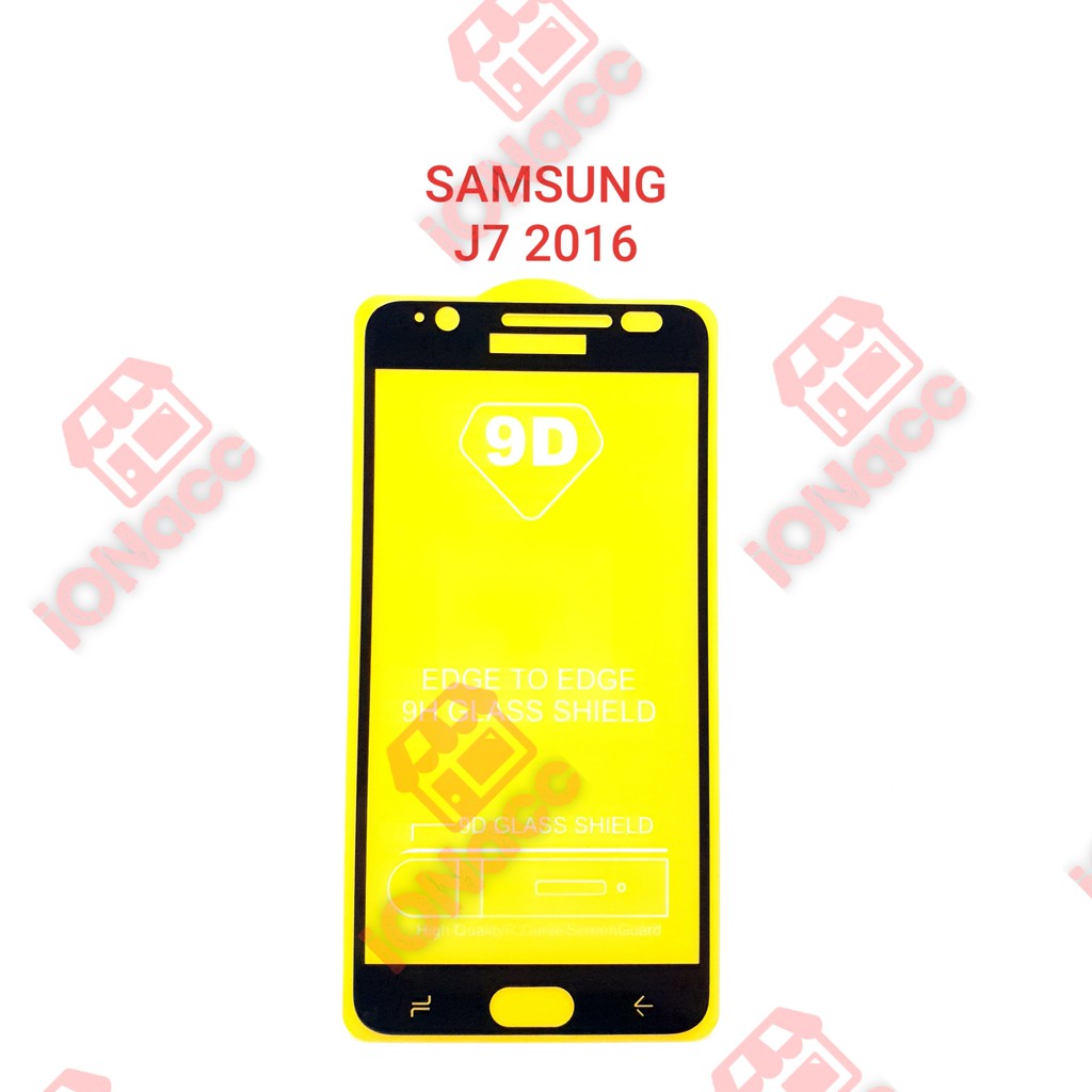 TEMPERED GLASS FULL LEM 5D 9D SAMSUNG GALAXY J7 2016 ANTI GORES KACA FULL HD