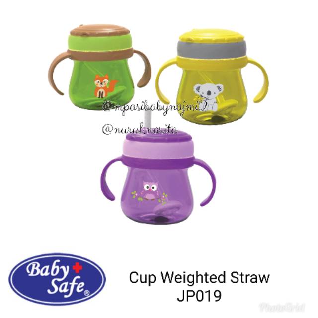 Tempat Botol Minum bayi dan anak Baby Safe Cup Weighted Straw JP019